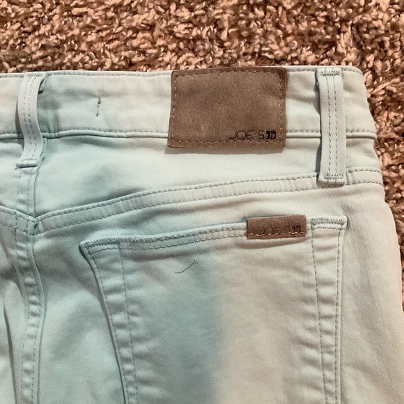 Joe’s The Icon “Flawless” Mid-rise Skinny Ankle Distressed Aqua Jeans Size 27 - Picture 8 of 9